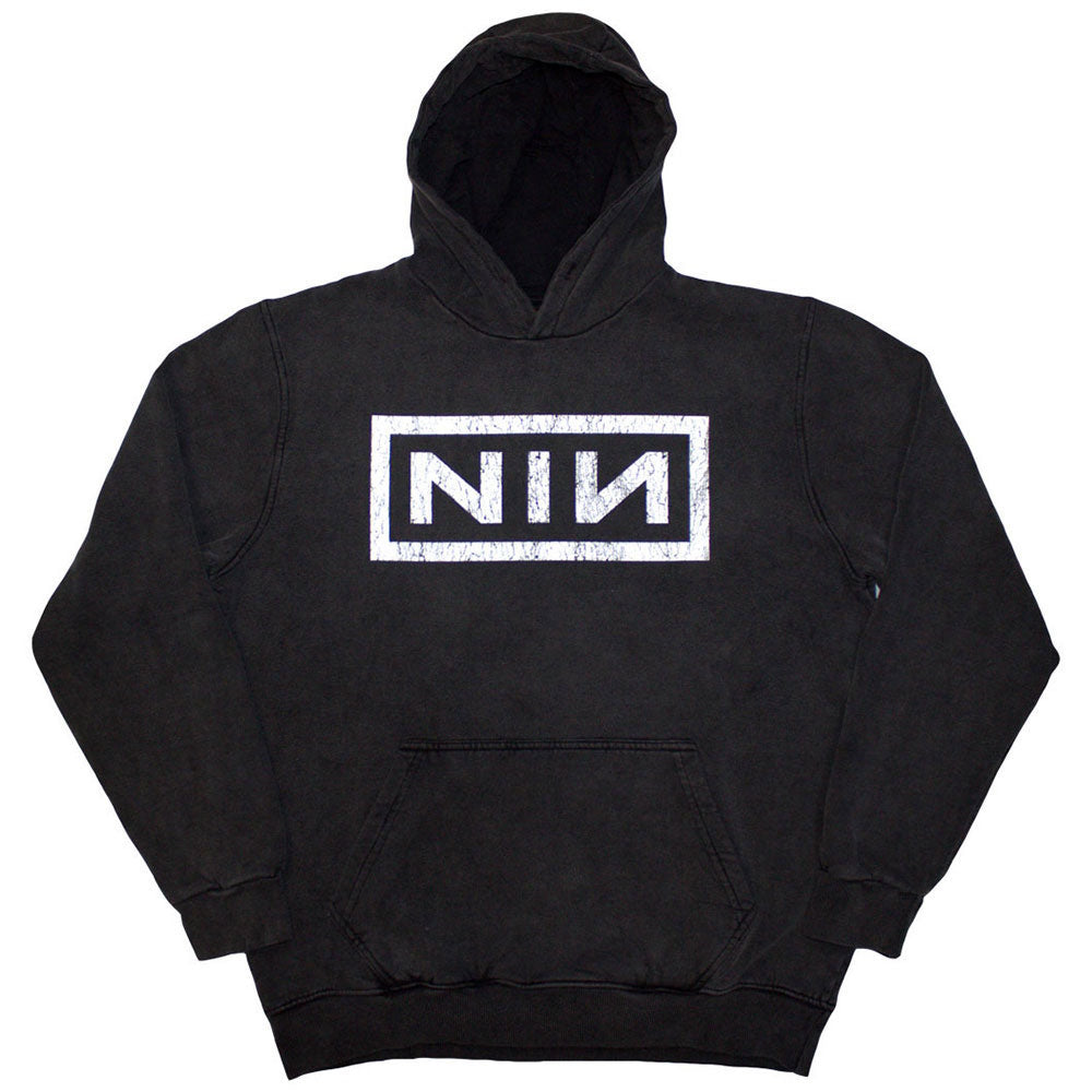 NINE INCH NAILS - Classic Logo / Stone Wash / Charcoal Grey